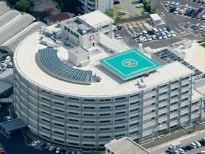 The exterior of Nanbu Tokushukai Hospital(Okinawa)