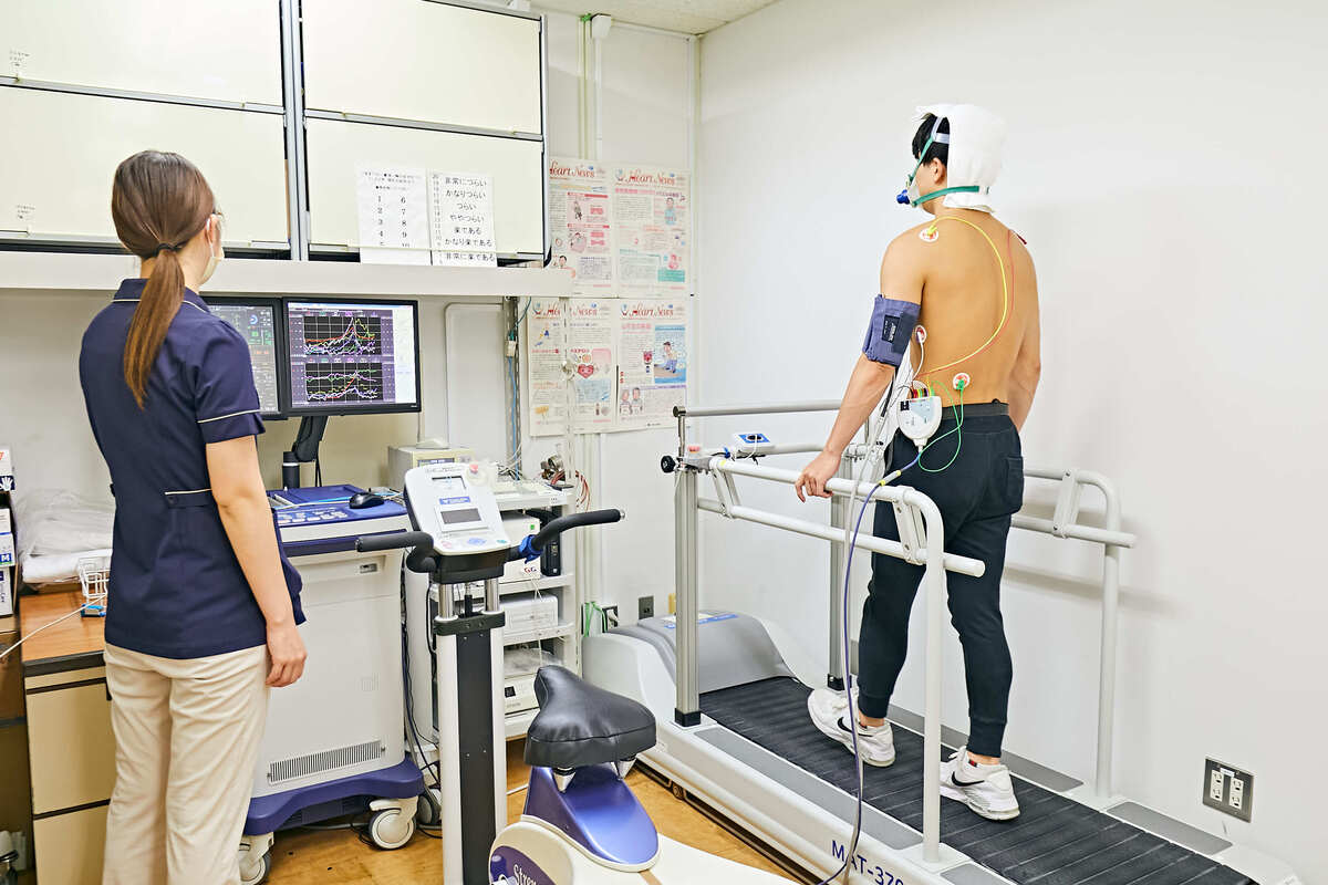 Cardiopulmonary exercise stress test